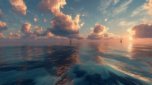 Ocean Sunset puzzle preview